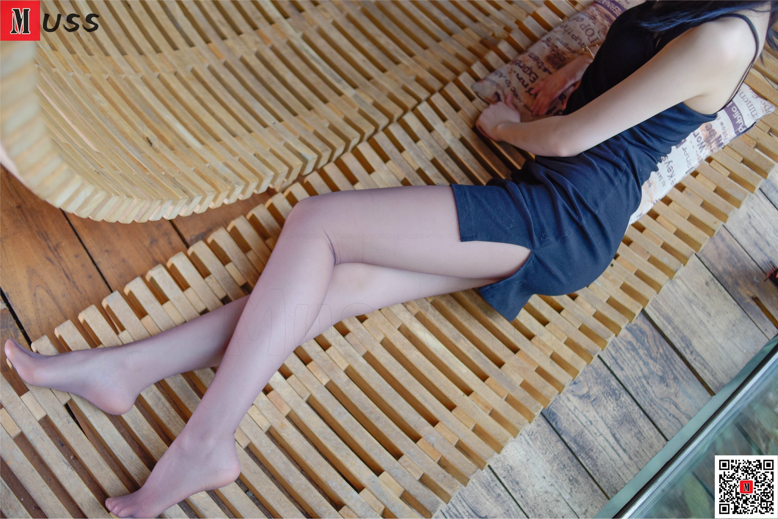 MussGirl慕丝女郎  NO.186 黑色连衣裙肉丝